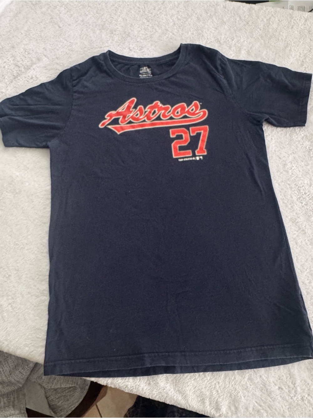 Houston Astros Kids Navy Blue Tee with '27' Graphic